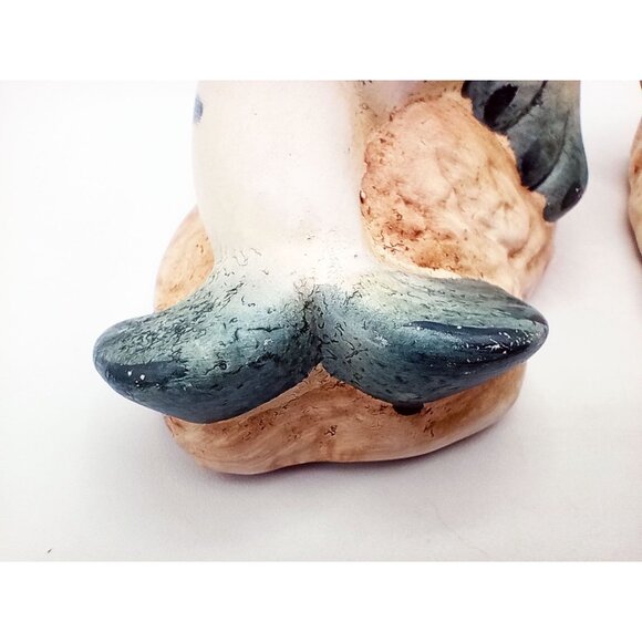 Sea Lions Figures Pair Vintage Playful Ceramic 4.5 Inch Nautical Life Decor - Picture 12 of 16